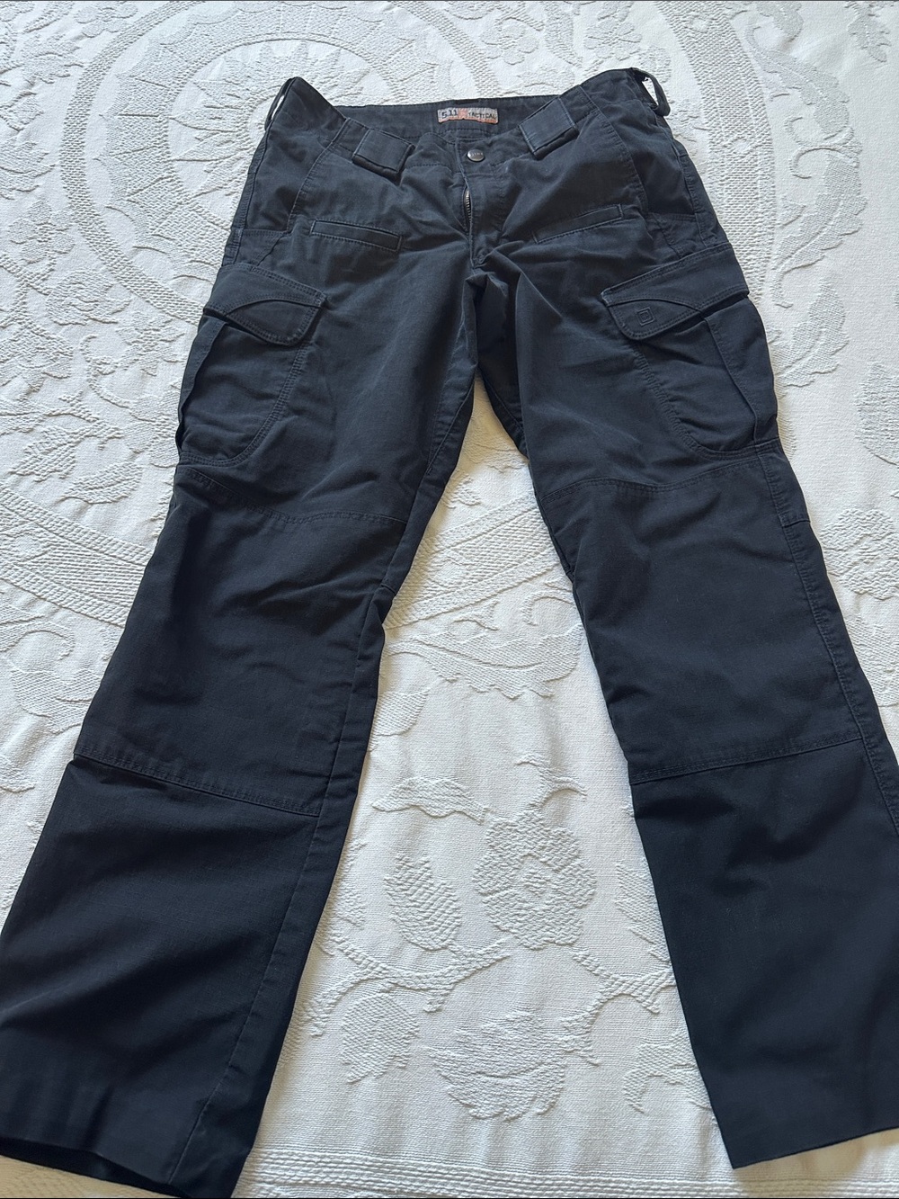 5.11 Tactical Black Cargo Pants with Multiple Utility Pockets